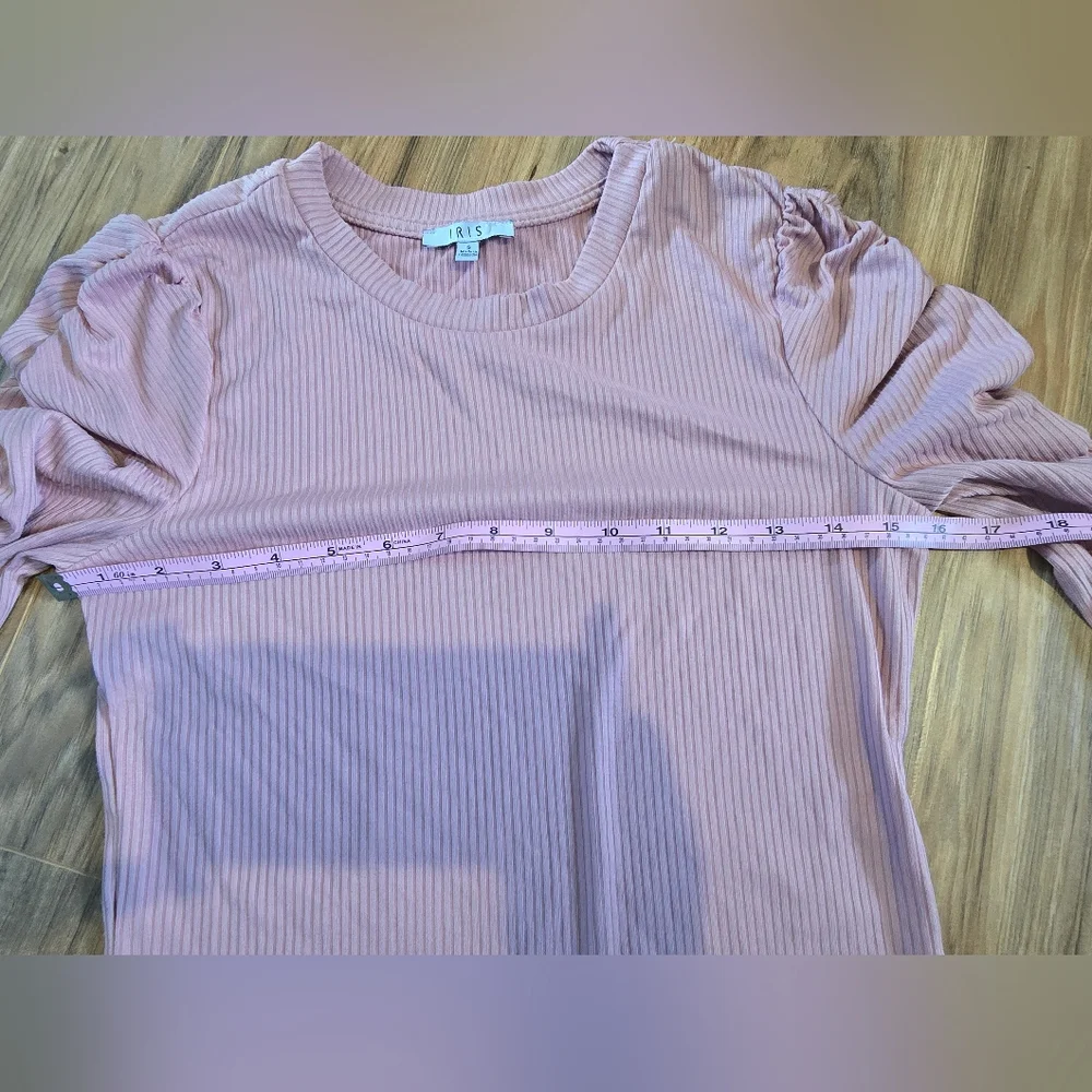 Pink Ruched Sleeve Top - Picture 2 of 8